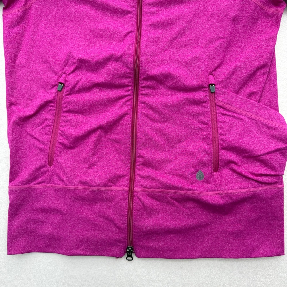 Stio Womens Size L Large Magenta Heathered Full Zip Performance Athletic Jacket - Picture 6 of 7